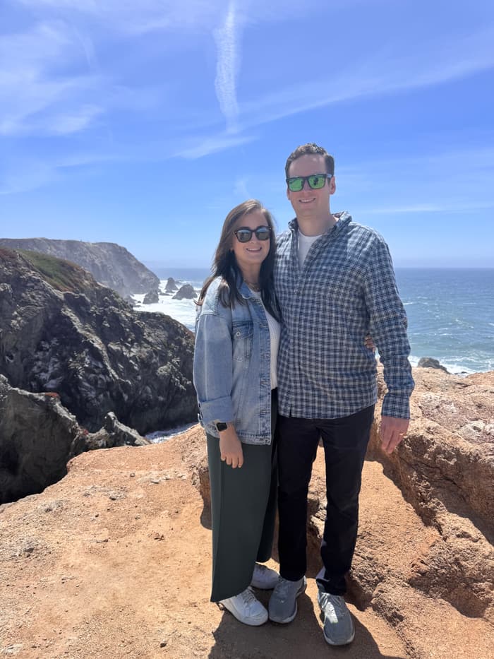 Emily and Sean in California